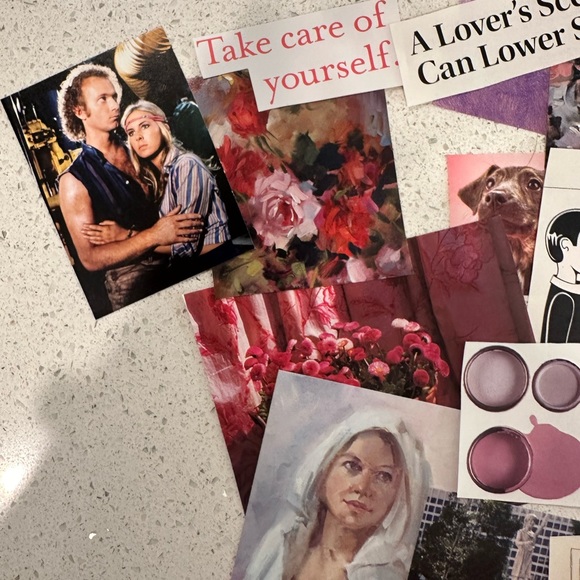 Junk Journal Kit - purple&pink love & romance aesthetic - Picture 5 of 10